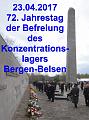 A 72 Jahrestag Befreiung KZ Bergen-Belsen